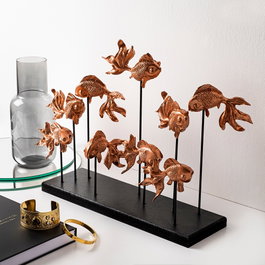 Aberto Design GOLDFISH 2 Objeto Decorativo de Cobre